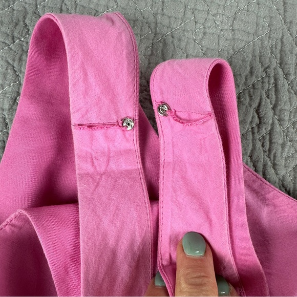 J. Crew Pink Cotton Dress Sleeveless Scoop Neck - Picture 15 of 16